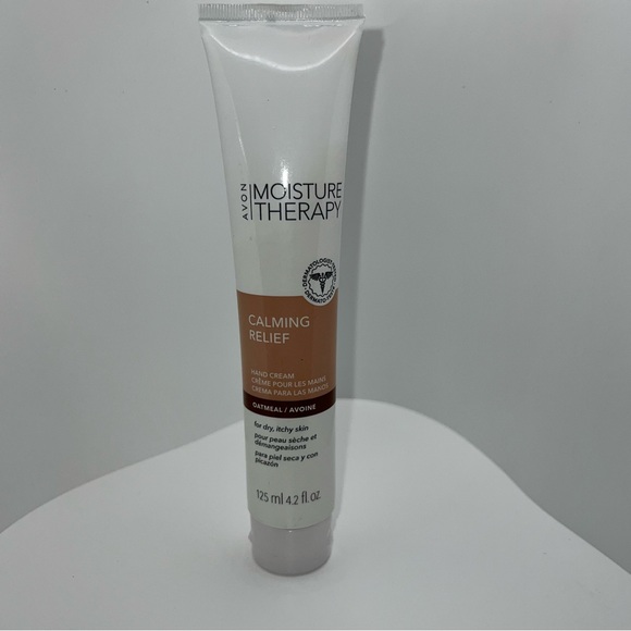 $8 🌸 Avon Therapy Calming Relief Hand Cream Oatmeal/Avoine ~ NEW - Picture 5 of 8